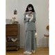勤度過(guò)年衣服套裝女本命年胖妹妹大碼裝2025冬裝搭配一整套胖mm獨特漂 淺灰套裝【鹽系炸街/獨特絕美小套裝/韓風(fēng)/洋氣時(shí)尚 3XL (160-180斤)【小香風(fēng)套裝/顯身材性感