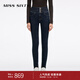 MISS SIXTY2025冬季新款含羊絨牛仔褲女三環(huán)高腰顯瘦緊身鉛筆褲 深藍 27