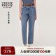Teenie Weenie小熊女裝牛仔褲2025秋新款休閑簡(jiǎn)約時(shí)髦舒適老爹長(cháng)褲