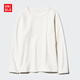 優(yōu)衣庫童裝男女童HEATTECH ULTRA WARM圓領(lǐng)T恤秋衣478634 478636 478634/01乳白色 160