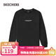 斯凱奇（Skechers）2025秋季新款舒適圓領(lǐng)上衣潮流針織長(cháng)袖T恤衫 碳黑/0018 L