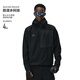 FPA撞色防潑水軟殼沖鋒夾克外衣 高級感休閑戶(hù)外運動(dòng)防風(fēng)連帽外套 黑色 XL