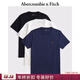 Abercrombie & Fitch經(jīng)典小麋鹿圖案男裝25秋季3件組合裝重磅圓領(lǐng)短袖T恤124-5044 海軍藍多色 M (180/100A)