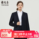 雅戈爾（YOUNGOR）套西上衣女803款兩粒單排扣修身單西服羊毛混紡商務(wù)套西商場(chǎng)同款 藏青 M 165/88A