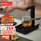 G-BELL即熱式飲水機家用下置水桶抽水臺式小型迷你桌面即熱管線(xiàn)機泡茶機智能無(wú)內膽全自動(dòng)上水 黑色 即熱型 接桶裝水（抽水款）