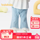 巴拉巴拉【商場(chǎng)同款】寶寶褲子女童牛仔褲2025新款夏季薄款甜美潮 牛仔淺藍88101 80