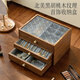 北歐國度首飾盒大容量收納盒高檔結婚新婚生日禮物木質(zhì)手飾品項鏈耳釘盒