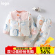 寬葉竹嬰兒棉衣套裝加厚冬裝寶寶棉服外套新生兒衣服秋冬兒童分體兩件套 彩云小兔粉 200g 90 cm 【25斤以?xún)? title=