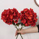 生喜朗紅色繡球假花干花花束婚慶裝飾客廳擺件仿真花插花三八節女神禮物