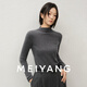 美洋（MEIYANG）疊穿王針織衫 囤囤囤 可機洗羊毛半高領(lǐng)打底【窄】 灰色 L