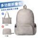 萊樞匯折疊包便攜旅行袋輕便雙肩包戶外運(yùn)動(dòng)登山包短途背包大容量皮膚包 森灰兩用包（背包/手提/防潑水）