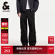 杰克·瓊斯（JACK&JONES）男裝降落傘兵褲男秋季工裝褲男褲略寬松休閑褲輕薄款潮流褲子男士 E39黑色第一批 非涼感 30 170