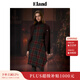 ELAND【新系列】衣戀連衣裙女格紋含羊毛不規則下擺裙子25秋新 撞色(99)MIX S