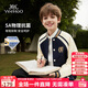 英氏（YEEHOO）男童外套兒童棒球服中大童裝學(xué)院休閑百搭時(shí)尚秋裝 藍色 160