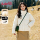 班尼路（Baleno）短款立領(lǐng)棉服女2025年冬季簡(jiǎn)約保暖防寒寬松面包服百搭款時(shí)尚外套