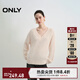 ONLY2025夏季新款松弛純色V領(lǐng)親膚插肩袖寬松針織衫女|125313021 A06梔子花白色 M