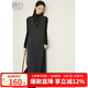 晚白【新品】2025秋款純色裙子時(shí)尚氣質(zhì)百搭顯瘦內搭針織連衣裙 深灰色 XL 【寬松偏大建議拍小一碼】