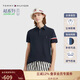 Tommy Hilfiger25春夏新款男透氣珠地棉高級撞色短袖/休閑通勤鑲邊翻領(lǐng)POLO