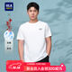 HLA海瀾之家短袖T恤中華龍涼感胸口龍形繡花短袖男 【涼感抗菌防螨】漂白2P L 175/92A  推薦69-75kg
