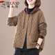 啄木鳥(niǎo)媽媽裝外套2025韓版大碼遮肉減齡連帽復古時(shí)尚女士休閑外套春秋款 卡其色 L 105-120斤