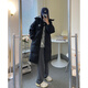 何佳功羽絨棉服女2025冬季新款寬松韓系寬松保暖加厚連帽棉衣外套女棉襖 黑色 M 【建議90-110斤】