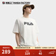 斐樂(lè )FILA大熊貓短袖T恤情侶2025秋新品半袖寬松純棉上衣女運動(dòng)男 云菇白-WT 3XL 190/108A/XXXL