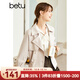 betu百圖女裝2022秋季新款風(fēng)衣新款韓版寬松炸街小個(gè)子外套短風(fēng)衣女2208T57 杏色 S