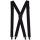 IFSONG背帶夾子正裝男肩帶夾純黑色3cm男士彈力吊褲帶 黑色黑夾X型（3CM黑夾）SUS077