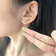 梵昇昱S925銀針櫻桃耳釘女小眾設計高級感甜美耳飾養耳洞睡覺(jué)免摘耳環(huán)男 櫻桃耳釘【一對】