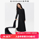 佐丹奴長(cháng)袖裙子女新款極簡(jiǎn)風(fēng)抽繩連帽插肩黑色收腰連衣裙13465782