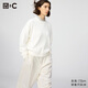 優(yōu)衣庫合作款/女裝男裝柔滑棉質(zhì)圓領(lǐng)針織衫/毛衣毛衫482970 01 乳白色 M