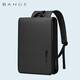 班歌超薄14英寸電腦包簡(jiǎn)約書(shū)包時(shí)尚輕便雙肩包通勤雙肩背包男7252黑