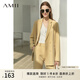 AMII女裝2025職業(yè)西服套裝女夏季新款休閑外套時(shí)尚西裝兩件套 鵝黃(西裝) L (165)