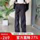 駱駝【三防】女裝沖鋒褲女傘兵褲防水防風(fēng)褲秋冬加絨保暖登山褲子
