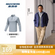 斯凱奇（Skechers）梁朝偉同款秋季針織半開(kāi)胸運動(dòng)上衣男女同款親膚舒適長(cháng)袖T恤衫 信風(fēng)灰/02N6 -男款 XL