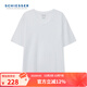 舒雅（Schiesser）男士基礎打底舒美棉V領(lǐng)短袖打底衣【3件裝】E5/22872M 白色 L