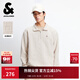 杰克·瓊斯（JACK&JONES）男裝25年秋冬季衛衣男肌理提花寬松長(cháng)袖拉鏈半高領(lǐng)套頭休閑打底衫 078月光灰 拉鏈領(lǐng) L （180）