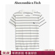 Abercrombie & Fitch【百搭圓領(lǐng)】小麋鹿圖案女裝25夏季美式修身短袖T恤139-5273 米白條紋 XXS (160/76A)