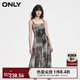 ONLY夏季氣質(zhì)印花荷葉邊中長(cháng)款吊帶連衣裙女|124107043 H05 夜色玫瑰滿(mǎn)印 M 165/84A