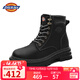 Dickies男士馬丁靴高幫時(shí)尚男靴百搭舒適透氣工裝靴 黑色    42   