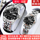 歐品客新款侶手表一對全自動(dòng)機械表進(jìn)口機芯夜光防水男女對表情人節禮物 【升級加強版】3262鋼帶本黑-進(jìn)口機