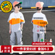 G.duck童裝男童套裝夏裝新款兒童夏季套裝男大童休閑運動(dòng)服裝小學(xué)生衣服 桔色 140 建議130-140cm9-10歲
