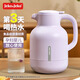 JEKO&JEKO保溫壺家用暖水壺保溫瓶玻璃內膽熱水瓶大容量學(xué)生宿舍辦公室暖壺 紫色 1.5L【長(cháng)效鎖溫】