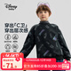 迪士尼（Disney）童裝男女童加絨半高領(lǐng)衛衣兒童寶寶時(shí)尚保暖上衣2025年冬季新款 黑底字母米奇 120