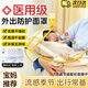 元族新生兒防護面罩0-3個(gè)月防病毒防飛沫面罩嬰兒外出隔離防塵防風(fēng)帽 【醫用級 黃色*不含帽子】小月齡寶寶防護擋風(fēng)面罩 寶媽推薦|可拆卸|久戴不起霧|可調節大小適配任意帽子