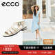 愛(ài)步（ECCO）涼鞋女 夏季包頭低跟時(shí)裝羅馬涼鞋 雕塑233823 石灰色39