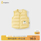 童泰（TONGTAI）嬰兒羽絨馬甲冬季寶寶衣服兒童上衣男童女童鴨絨坎肩黃色80cm