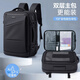 JEEP雙肩包男士商務(wù)短途出差旅行高端背包大容量18英寸電腦背包可擴容