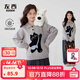 左西童裝女童毛衣polo衫兒童秋冬季2025新款女孩大童加厚保暖線(xiàn)衣 灰色 160 cm