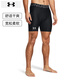 安德瑪緊身短褲男褲士 25冬季新款健身訓練褲跑步內褲彈力速干運動(dòng)褲子 初穿者建議拍大一碼/強力伸縮型/黑色 L